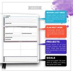 Panda Planner Pro - Best Daily Planner for Happiness & Productivity - 8.5 x 11" Softcover - Undated Day Planner - Guaranteed to Get You Organized - Gratitude & Goals 6 Month Journal (Black) - Image 3